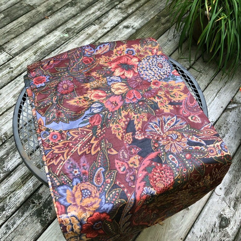 Lined Rod Pocket Valance or Table Runner